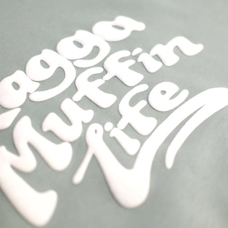 RAGGAMUFFIN LIFE BIG PULL OVER HOODIE / Smoky Green