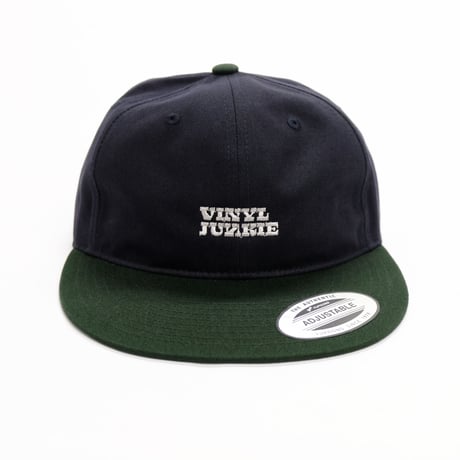 VINYL JUNKIE LOGO CAP / Green Navy