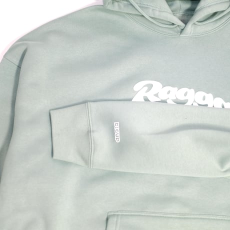 RAGGAMUFFIN LIFE BIG PULL OVER HOODIE / Smoky Green