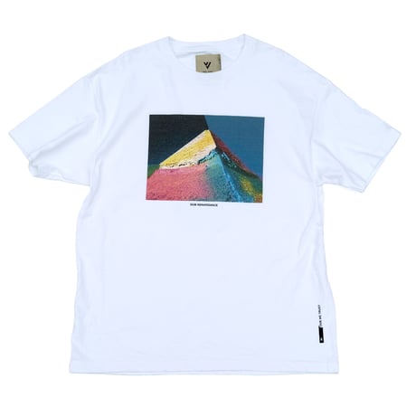 VINYL JUNKIE - DUB RENAISSANCE Tee - Pyramid / WHITE