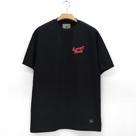 VINYL JUNKIE - LOVERS ROCK NY LOGO  Tee - BLACK