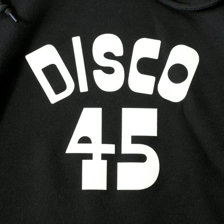VINYL JUNKIE – Disco45 Classic Arch LOGO  Hoodie - BLACK