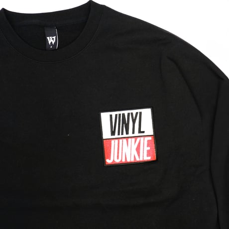VJ BOX LOGO CREW NECK SWEAT SHIRTS / Black