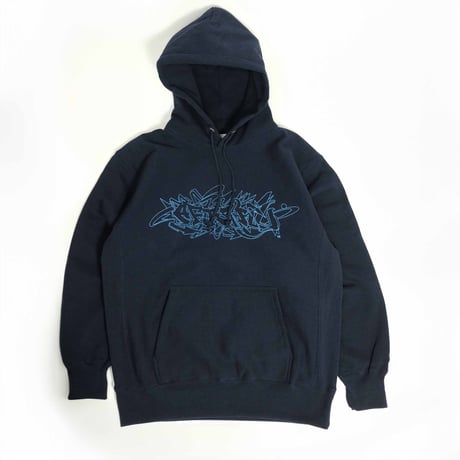 "Letter Logo”Hoodie / Navy