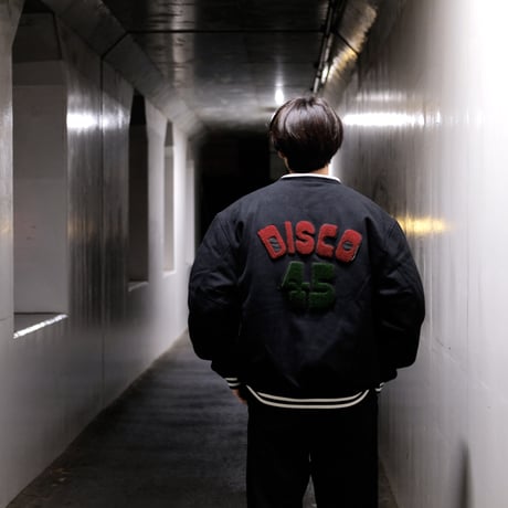 DISCO45 MELTON STUDIUM JACKET / Black