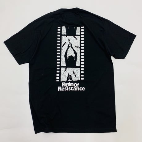 VINYL JUNKIE - RHYTHM OF RESISTANCE Tee /  Black