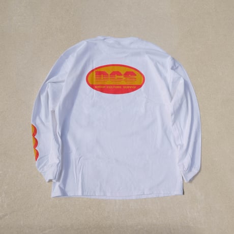 DIG UP CULTURE SUPPLY LONG SLEEVE TEE SHIRTS　/ White