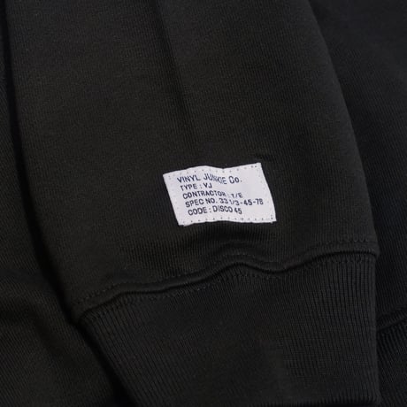 VINYL JUNKIE DUB WISE HOODIE / BLACK