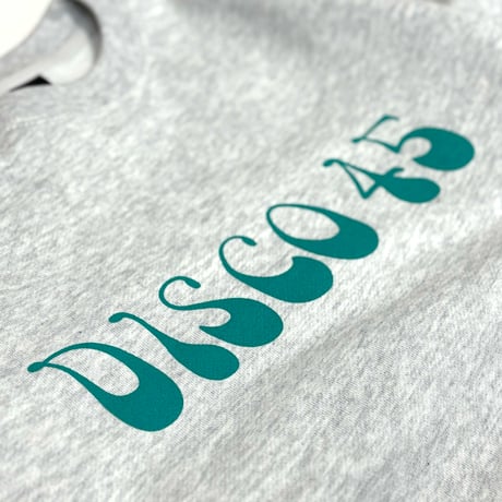 70's Logo Disco45 Crew Neck Sweat / Ash