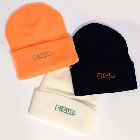 DIG UP LOGO KNIT CAP / Orange
