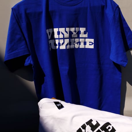 VINYL JUNKIE LOGO Tee / Royal Blue