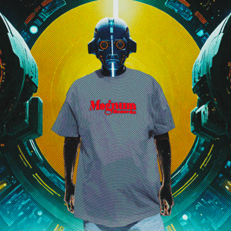 MAGNUM RECORDS　OLD  LOGO TEE SHIRTS / Sumi Black