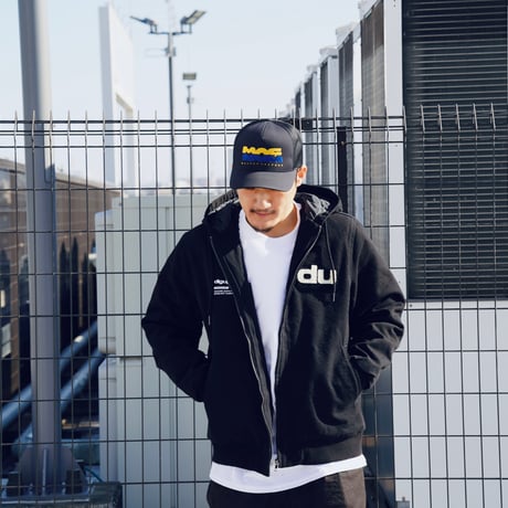 DIG UP CANVAS HOODED BOMBER JKT