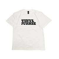 VINYL JUNKIE LOGO Tee / White
