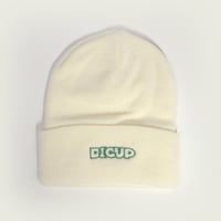 DIG UP LOGO KNIT CAP / White