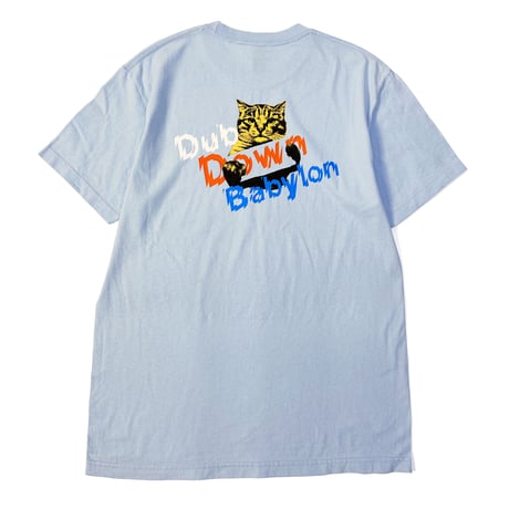VINYL JUNKIE - Dub Down Babylon Tee / LIGHT BLUE