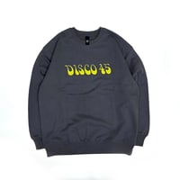 70's Logo Disco45 Crew Neck Sweat / Carbon