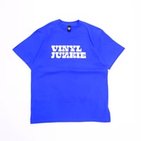 VINYL JUNKIE LOGO Tee / Royal Blue