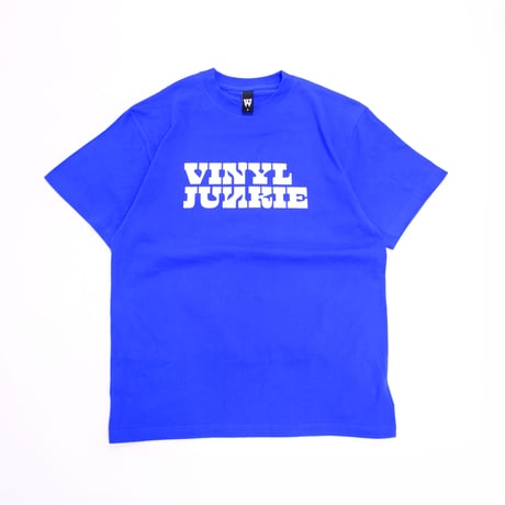 VINYL JUNKIE LOGO Tee / Royal Blue