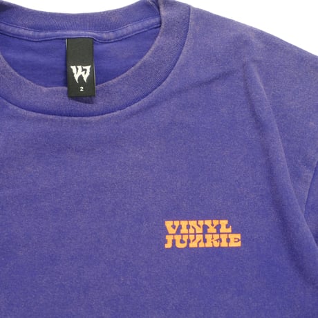 VINYL JUNKIE LOGO Tee / Fade Purple