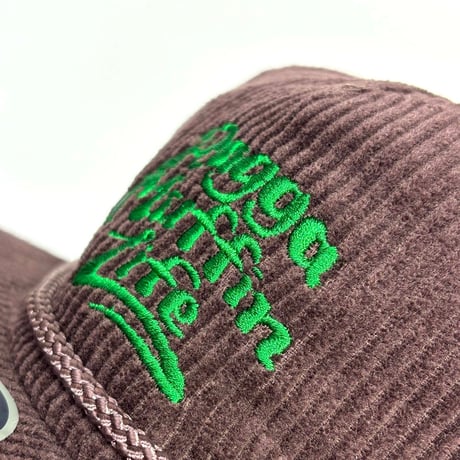 RAGGAMUFFIN LIFE Corduroy Tracker Cap - BROWN