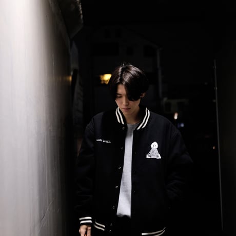DISCO45 MELTON STUDIUM JACKET / Navy