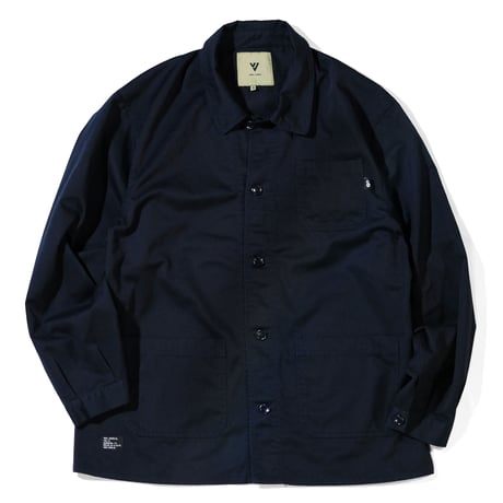 VINYL JUNKIE - LOGO Coverall Jacket - Black
