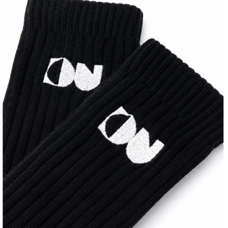 DIGUP CAT LOGO SOCKS / Black