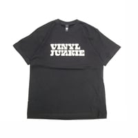 VINYL JUNKIE LOGO Tee / Black