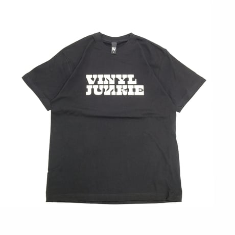 VINYL JUNKIE LOGO Tee / Black