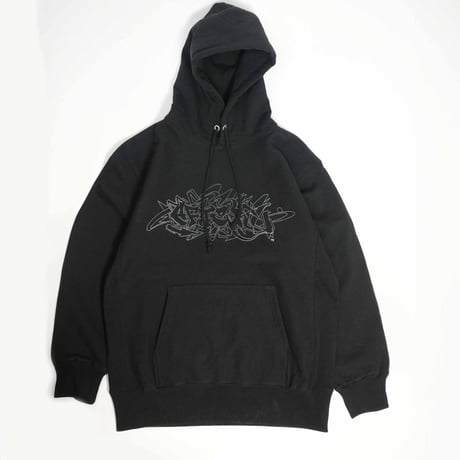 "Letter Logo”Hoodie / Black