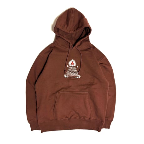 VINYL JUNKIE – Third Eye  Hoodie / Brown