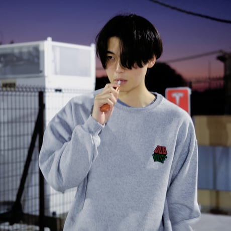 DUBWISE LOGO CREWNECKSWEAT / Gray