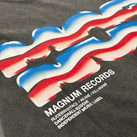 MAGNUM RECORD LIQID LOGO TEE SHIRTS  /  Vintage Black