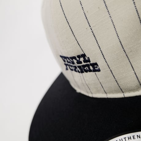 VINYL JUNKIE LOGO CAP / Stripe Navy