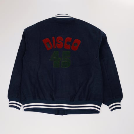DISCO45 MELTON STUDIUM JACKET / Navy
