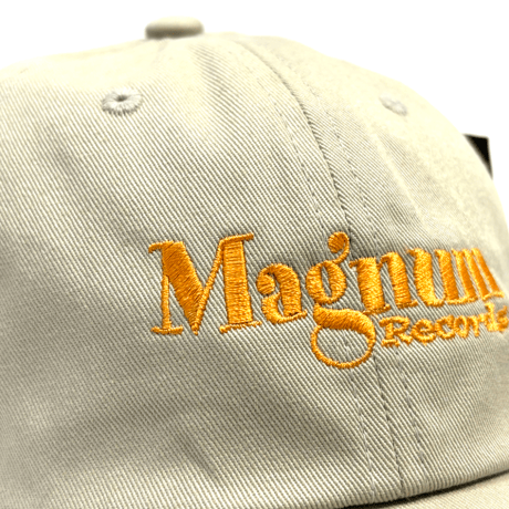 MAGNUM RECORDS　OLD  LOGO DADS CAP / Khaki
