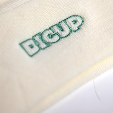 DIG UP LOGO KNIT CAP / White