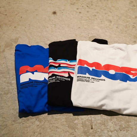 MAGNUM RECORDS LIQUID LOGO L,S Tee  / White