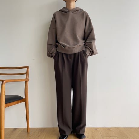 【nokcha original】relaxy pants/deep brown_np0694