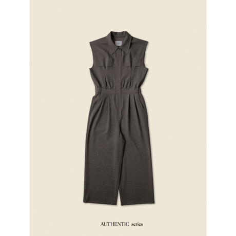 - AUTHENTIC series - AUTHENTIC jump suit/melange brown_an0012
