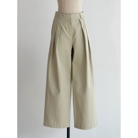 《予約販売》two tuck accent twill pants/2colors_np1127