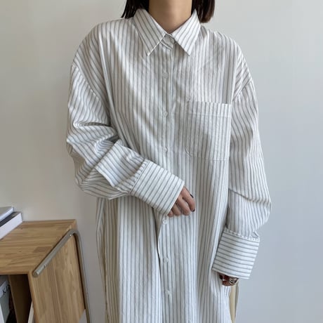 《予約販売》2way slit long shirt/2colors_nt1273