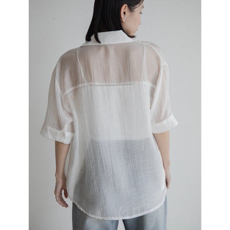 《予約販売》nuance sheer shirt/2colors_nb0306