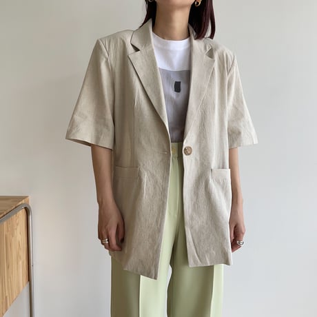 《予約販売》linen ennui jacket/2colors_no0215