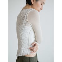 《予約販売》back lace sheer tops/2colors_nt2555