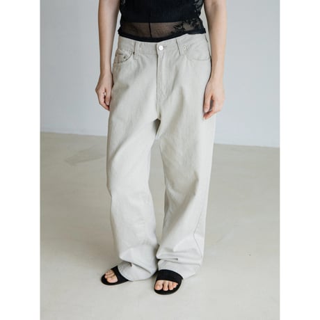 《予約販売》twill wide straight pants/2colors_np1259