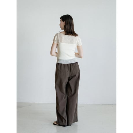 《予約販売》sheer jacquard tops/2colors_nt2579