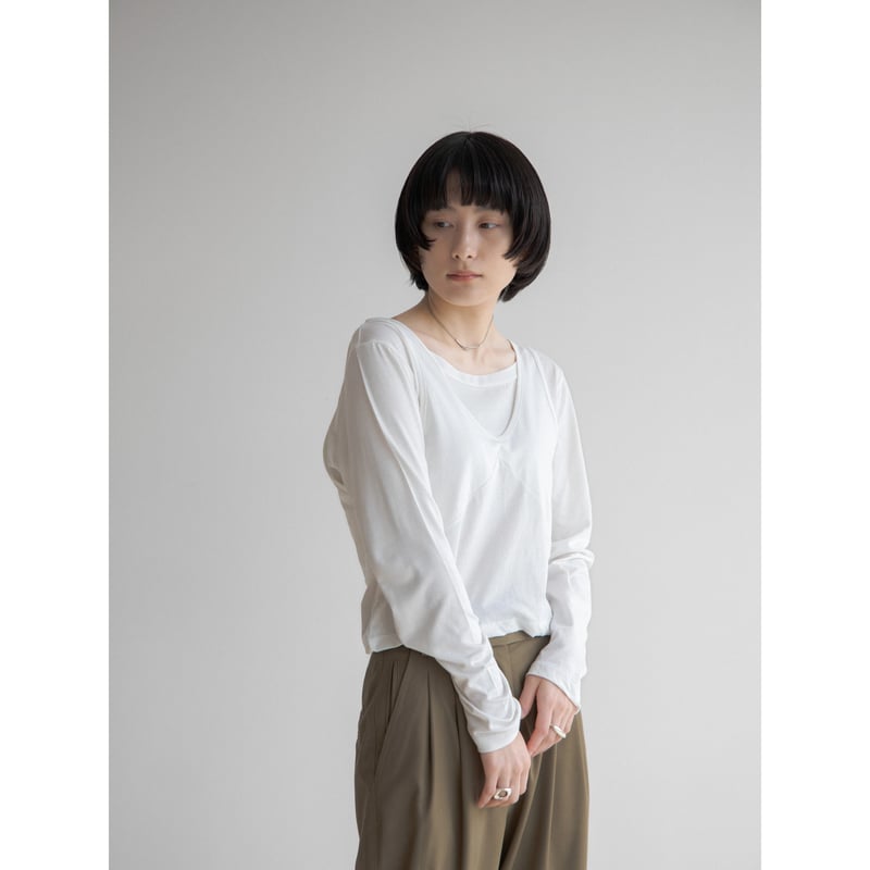 予約販売》unique layered tops/2colors_nt2018 | NOKCHA