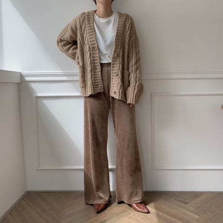 ✳︎予約販売✳︎velvet relaxy pants /2colors_np0069